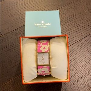 Kate Spade Pink & Gold Bangle Watch